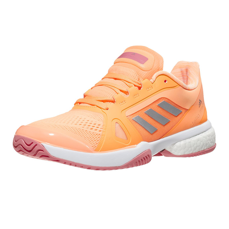 adidas Stella Court Orange/Silver/Rose Women's Tennis Shoes